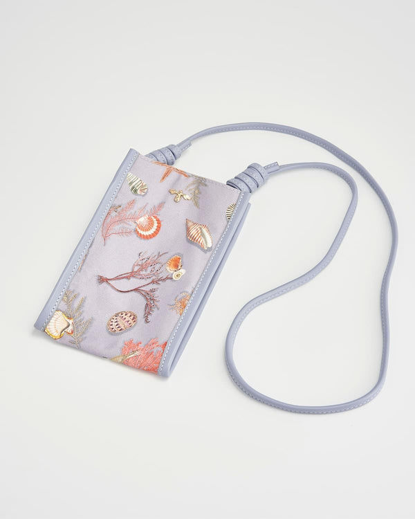 Whispering Sands Powder Blue Phone Pouch by Fable England