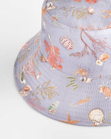 Whispering Sands Vintage Blue Bucket Hat by Fable England
