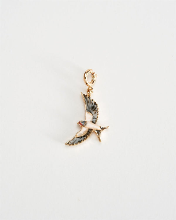 Enamel Swallow Charm by Fable England