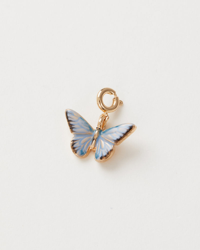 Enamel Blue Butterfly Charm by Fable England