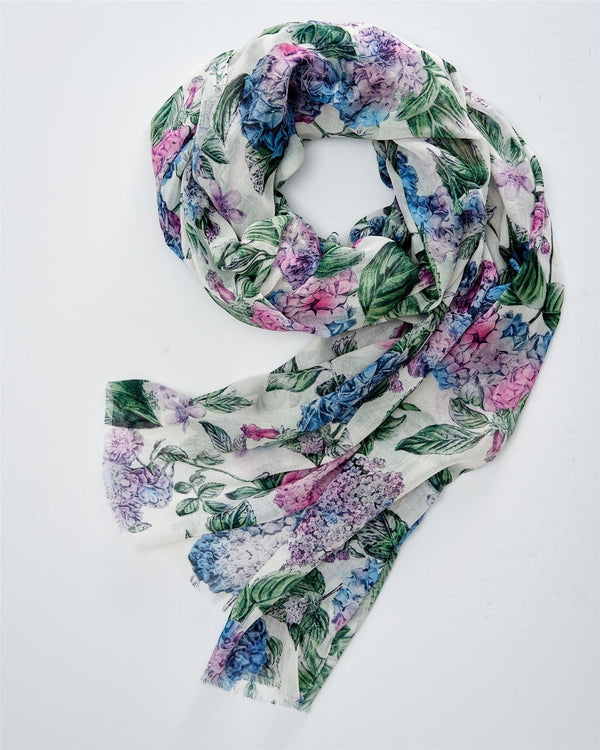 Hydrangea Light Weight Scarf by Fable England