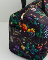 Fable England Handbag Botanical Pumpkin Black Weekender Bag